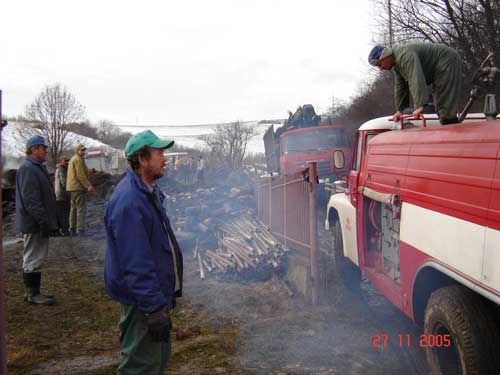 Požiar stodoly 2005